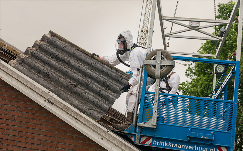 How about removing your old asbestos roof?